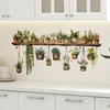 Flower Shelf Potted Furniture Wall Stickers Home Decor Living Room Bedroom Decoration Decals