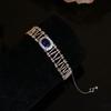 Cai Hua Ying Wan French Style Cubic Zirconia Square Hollow Bracelet – Retro Elegant Hand Jewelry