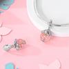 Authentic Charm Bead Charms copper Plated Cute Cat Flowers With Pink Bead Charms Compatible With Bracelets Ideal For Women Women Jewellery Making Diy