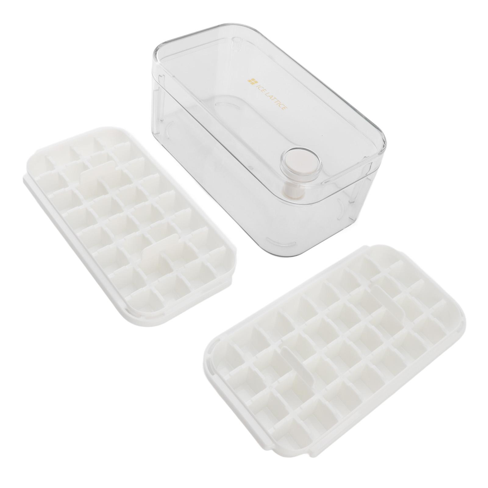

64 Grids Ice Cube Trays Innovative Food Grade Large Capacity Easy Release Ice Cube Mould with Transparent Lid for L