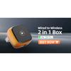 Wireless CarPlay Android Auto Apple Carplay Wireless Android Auto Orange Mini Car Play Adapter 2in1 AI Smart Box Bluetooth
