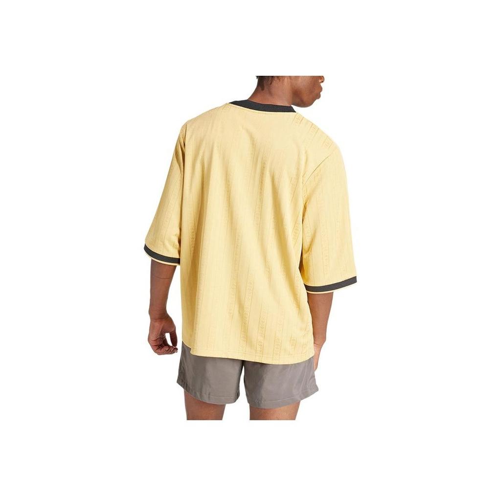 adidas Originals Fashion Graphic T-Shirt With Printed Letter Logo Men Tops Light-Yellow IT7463
