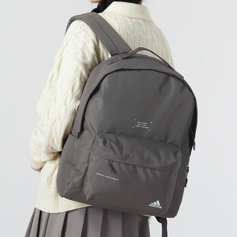 Adidas Fabric Backpack Regular Unisex Gray Adidas IM5216