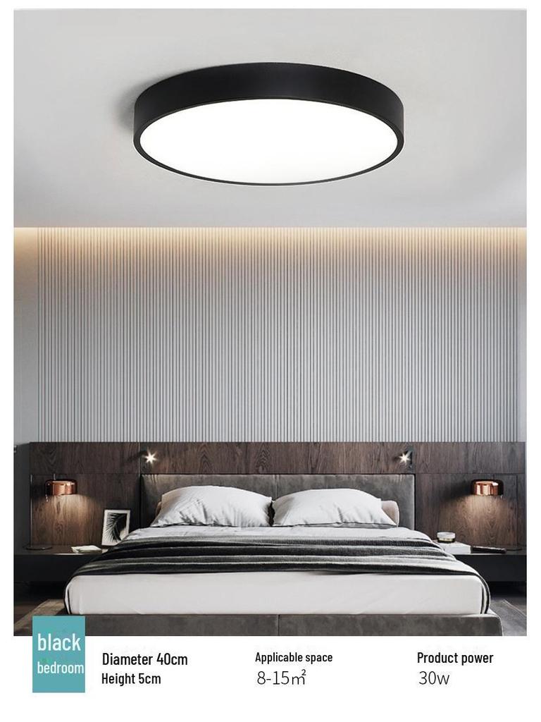 Full Spectrum Eye Protection Round Ceiling Lamp for Bedroom, Living Room, Corridor, or Balcony