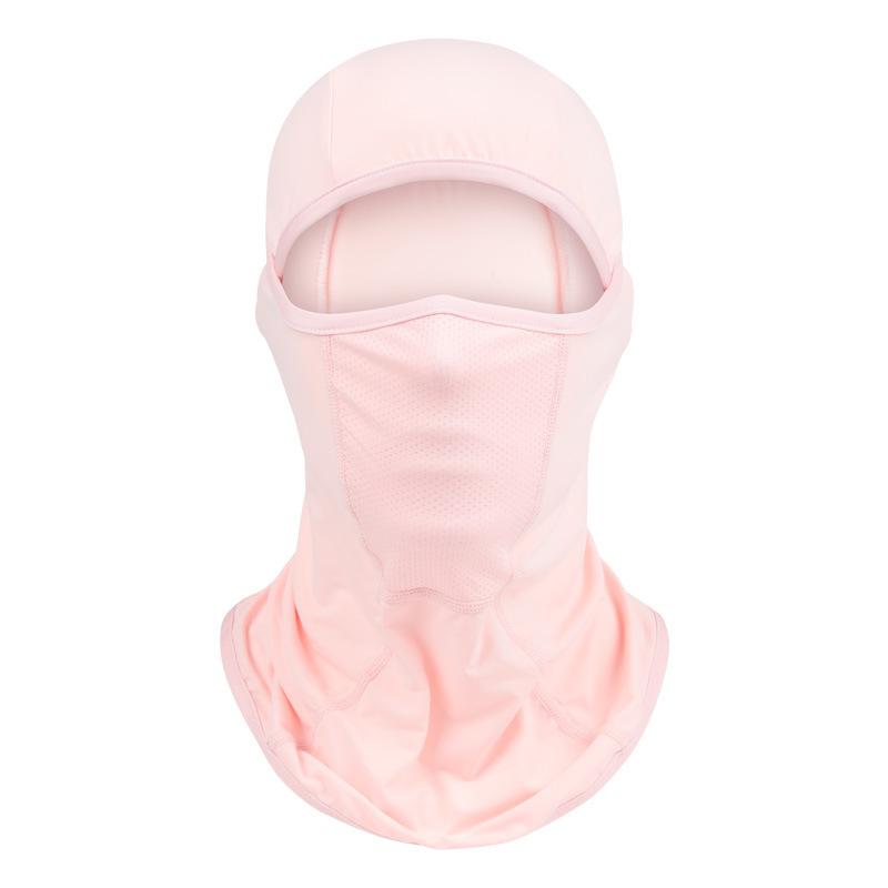 

NEW Motorcycle Mask Cycling Balaclava Full Cover Face Mask Hat Ice Silk Men Women Summer Sun Ultra UV Protection Quick Dry рожевий