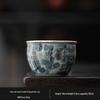 Qianyu Handmade 999 Sterling Silver Ceramic Lotus Gongfu Tea Master Cup