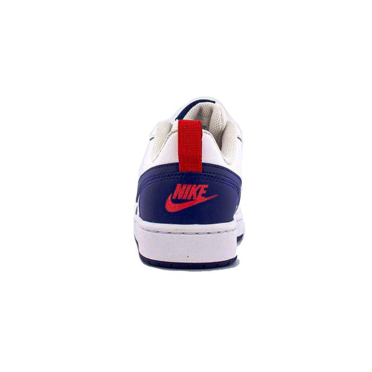 New Nike Court Borough Low 2 White Deep Royal GS BQ5448-113