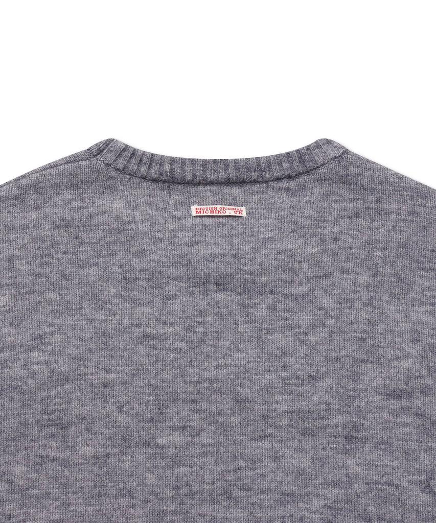 Michikoleondeonkosino Basic Wool Knit Pullover Melange Gray
