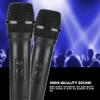 Rechargble Wireless Microphone, Dual, Professional Dynamic Portable Cordless Microphones, with Receiv  for Karaoke, Singing,   Parties, Portable