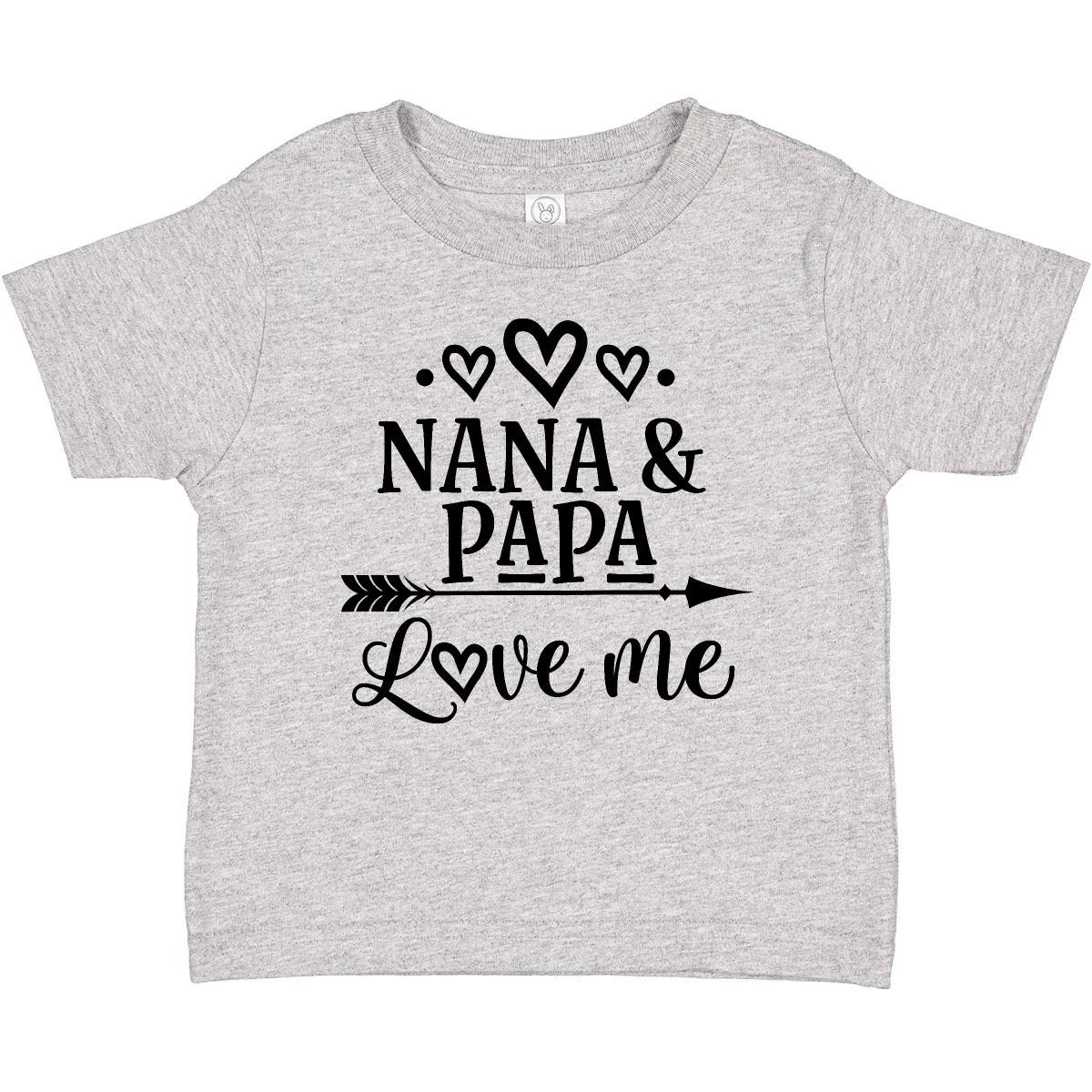 Inktastic Nana Papa Love Me Grandchild Baby T-Shirt Granddaughter Girls Apparel 110