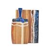Acacia Wood Cutting Board with Resin Inlay - River Beach Pattern Chopping Board.
