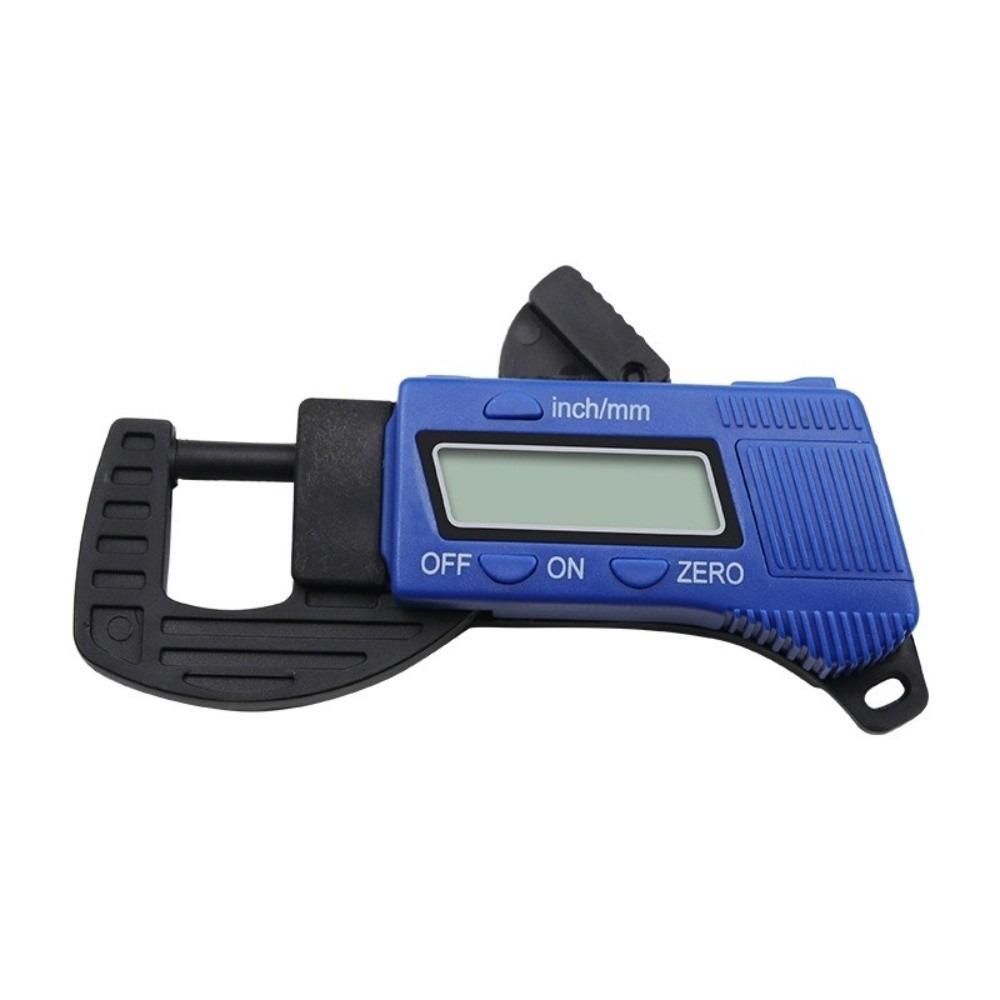 

Portable Digital Thickness Gauge Mini Dial 0-12.7mm Range Thickness Caliper 0.01mm Precision Large LCD Display Thickness Tester синий