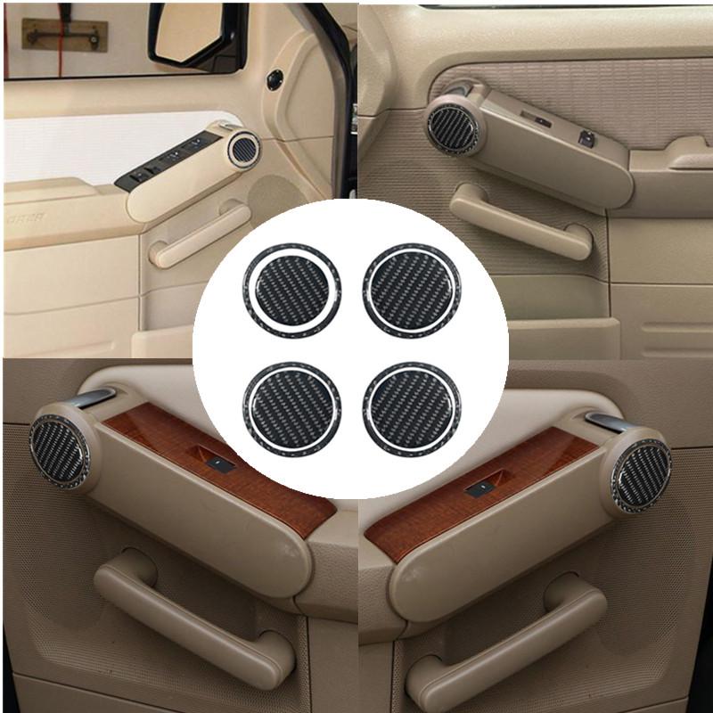 Car Interior Decoration Carbon Fiber Sticker For Ford Explorer Sporttrac Mercury Mountaineer 2008 2009