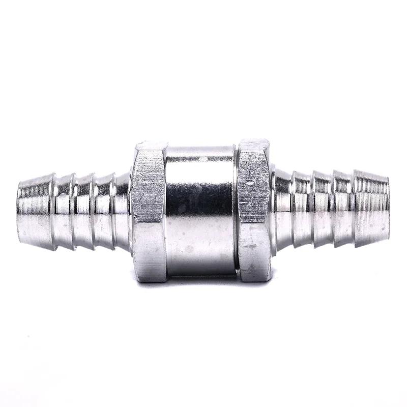 Universal Aluminum Alloy One-Way Check Valve for Gas Car Ship Yacht Oil Pipes 6/8/10/12mm Sizes Modified for Better Performance