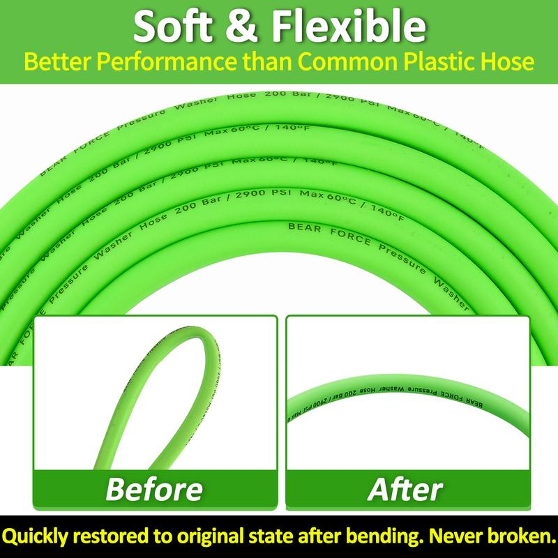 15m/50ft Pressure Washer Replacement Hose Super Flexible Hose 2900 PSI Kink Resistant Hose for Karcher K2-K7 Quick Connector