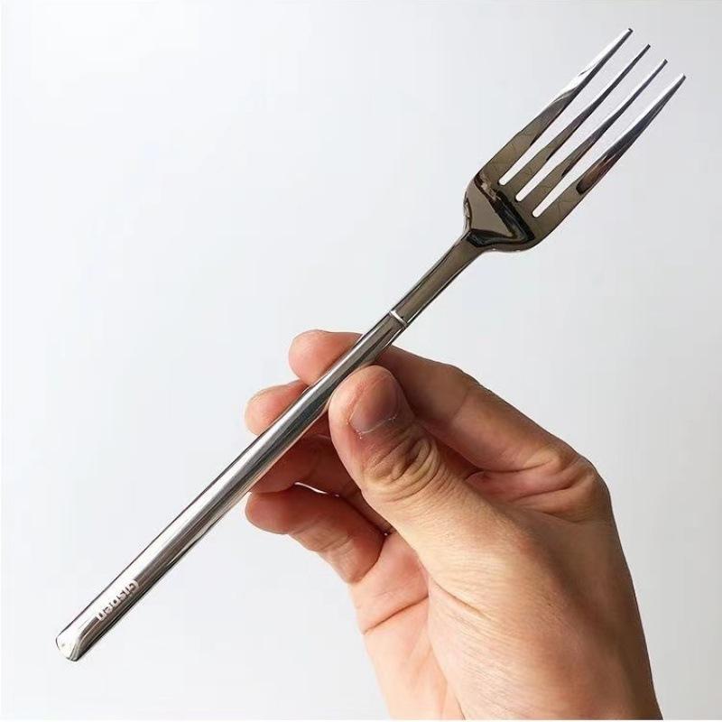 Western food knives, forks and spoons set Excellent stainless steel three-piece set Household steak tableware knives and forks ins