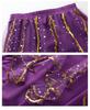 2025 Women's Ethnic Xinjiang Belly Dance Costume Set - Short Sleeve & Long Skirt