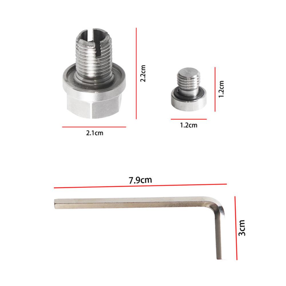Stainless Steel M12.1-1.25 X 15mm Self-tapping Oil Drain Plug W/ O-Ring & Gasket