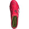 Adidas PREDATOR ELITE Slip Resistant Abrasion Resistant Low top Kids' Soccer Shoes Bright Red White Black Kids' IH5077