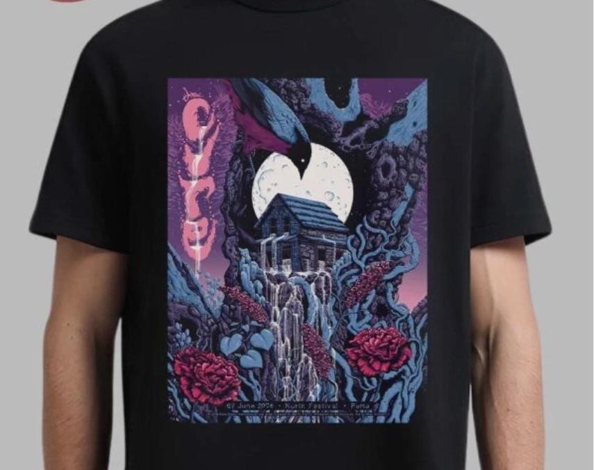 The Cure North Festival 2026 Headline Event Tee In Porto Portugal On 7 June 2026