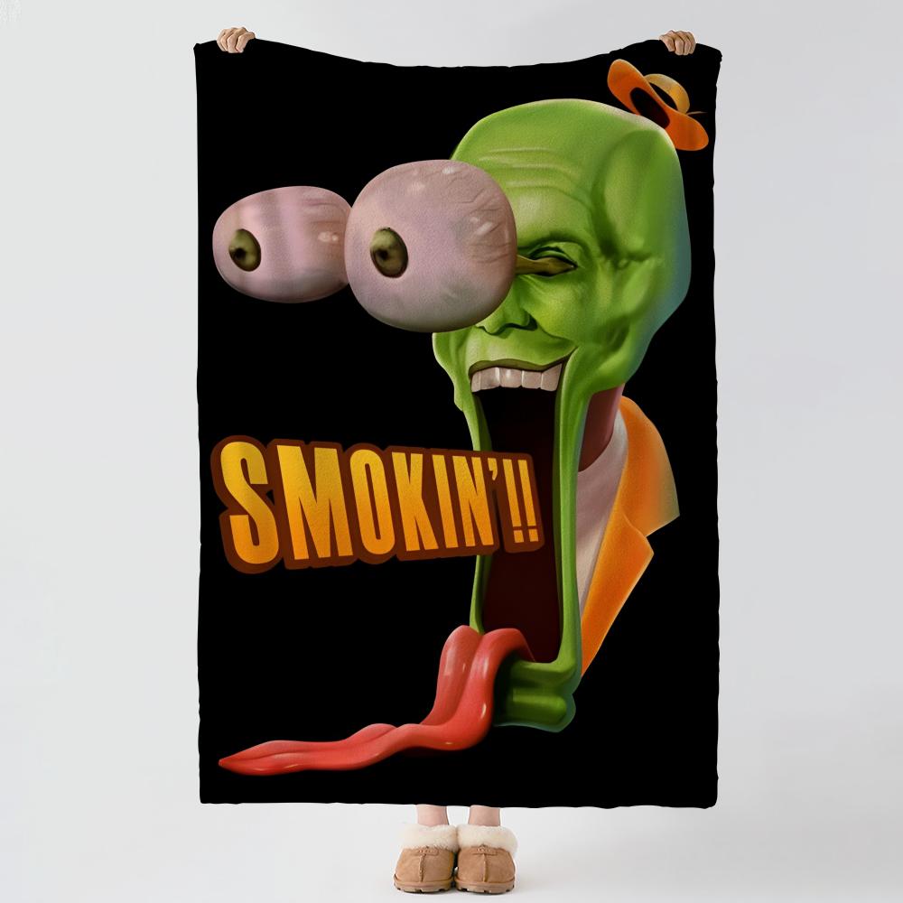 movie T-The Mask-k Throw Thick Comfort Flannel Quilt, Multi-scene Use Indoor Outdoor Daily Nap