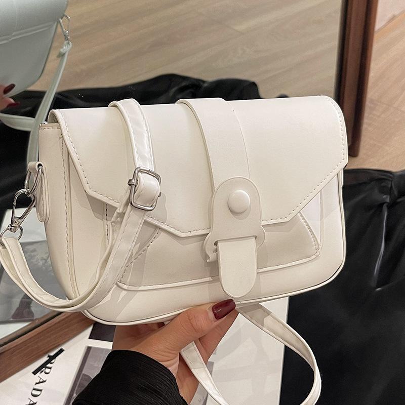 High-end Textured Small Bag for Women New Fashionable and Versatile Crossbody Bag Korean Niche Design Single-shoulder Square Bag