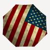 Flag,Stars Automatic Folding Umbrella 8 Ribs Lightweight Design, Durable Iron Frame, Compact and Portable, Ideal Birthday or Christmas Gif