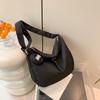 Elegant And Spacious Nylon Tote Bag For Women With Modern Aesthetic And Unique Dumpling Shape Ideal For Daily Casual Wear In 2024