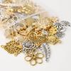 Mix 10/20/30/50pcs Plant Charm Tree Of Life Rose Sunflower Leaf Pendant Charms For Jewelry Making Bulk DIY Accessories Materials