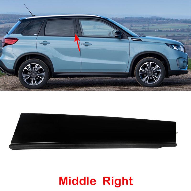 For Suzuki Vitara Accessories 2016 2017 2018 2019 2020 Car Parts Front Door Rear Door Pillar Trim Decoration Outer Garnish Cover