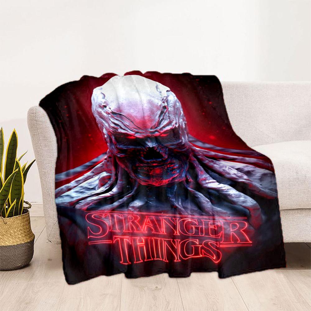 Stranger Things Blanket Suitable for sofas,travel, living rooms also a good gift for friends and family Suitable for all seasons.