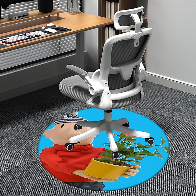 

Charlie Brown Round Chair Mat - Home Decor Gift 80cm