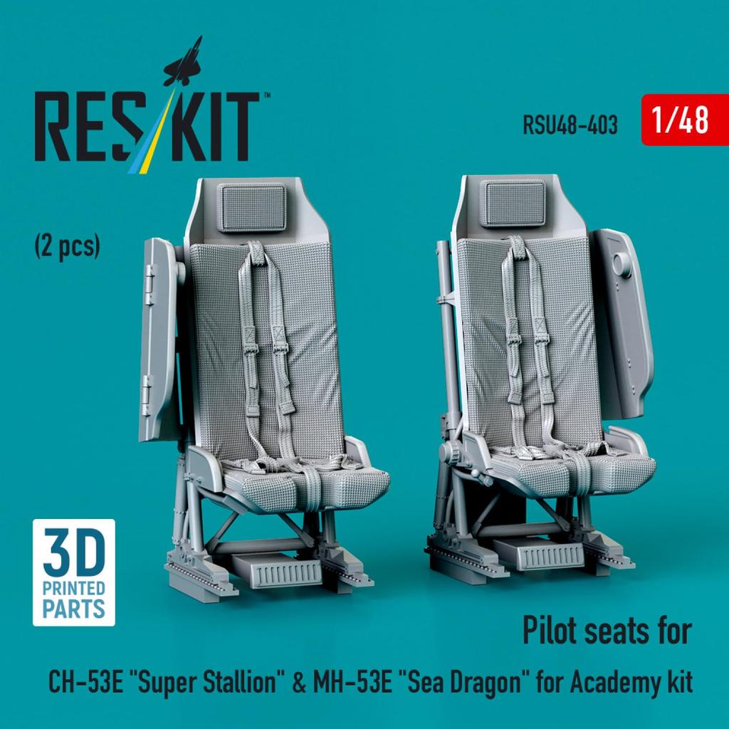 Reskit Cockpit 2pcs Plastic Model Parts 1/48 CH-53E/MH-53E (for Academy) RSKU48-0403 (Airplane)