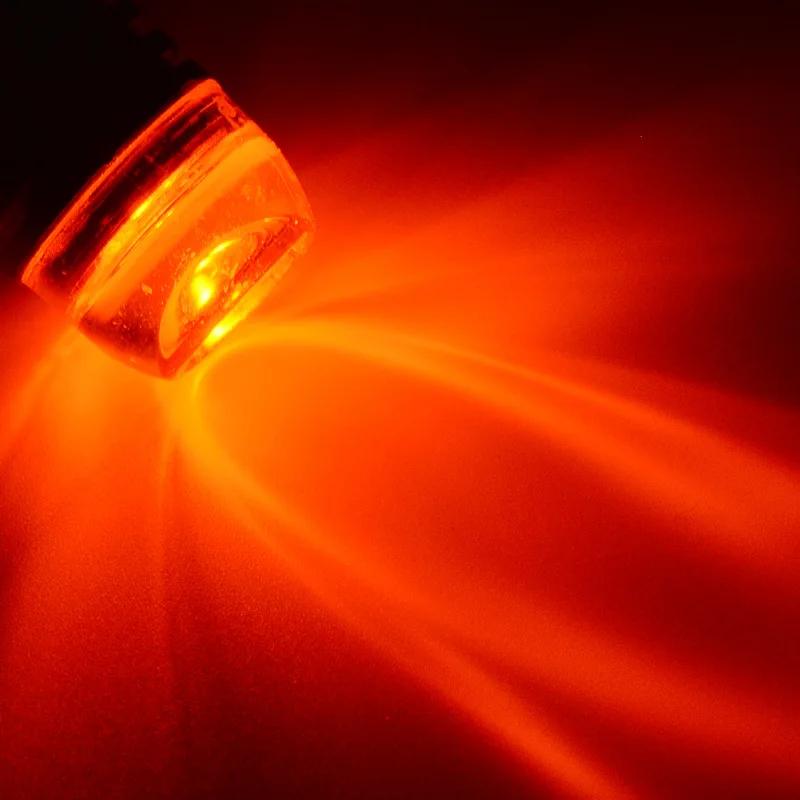 Strobe Flashing Tail Brake Light Blinker Turn Signal LED Lights Motorcycle Bike Bulb Concave Lens Indicator Projector Lamp Car