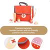 Wooden Pretend Play Red Doctor's Kit Educational Toys for Children Medical Simulation Medicine Chest Set for Kids Role Playing