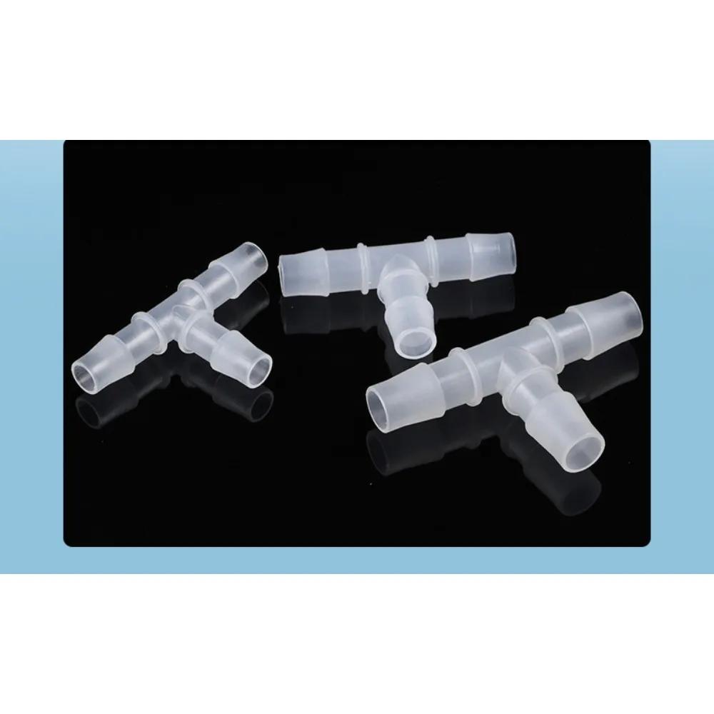 OD 1.6mm-20mm Plastic Equal Diameter Tee T-shaped Connector Pagoda Hose Barb Tee Hose Connector Multiple Specifications