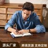 Genuine Leather A5 Notebook Sleeve With Pen Slot IPad Mini Compatibility Office Journal Cover