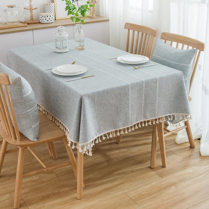 

Японська Бавовняно-Лляна Скатертина з Китицями, Мистецтво Прямокутник, Скандинавський Стиль 90cm x 150cm