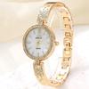 Trendy Women's Diamond-Accented Casual Quartz Bracelet Watch