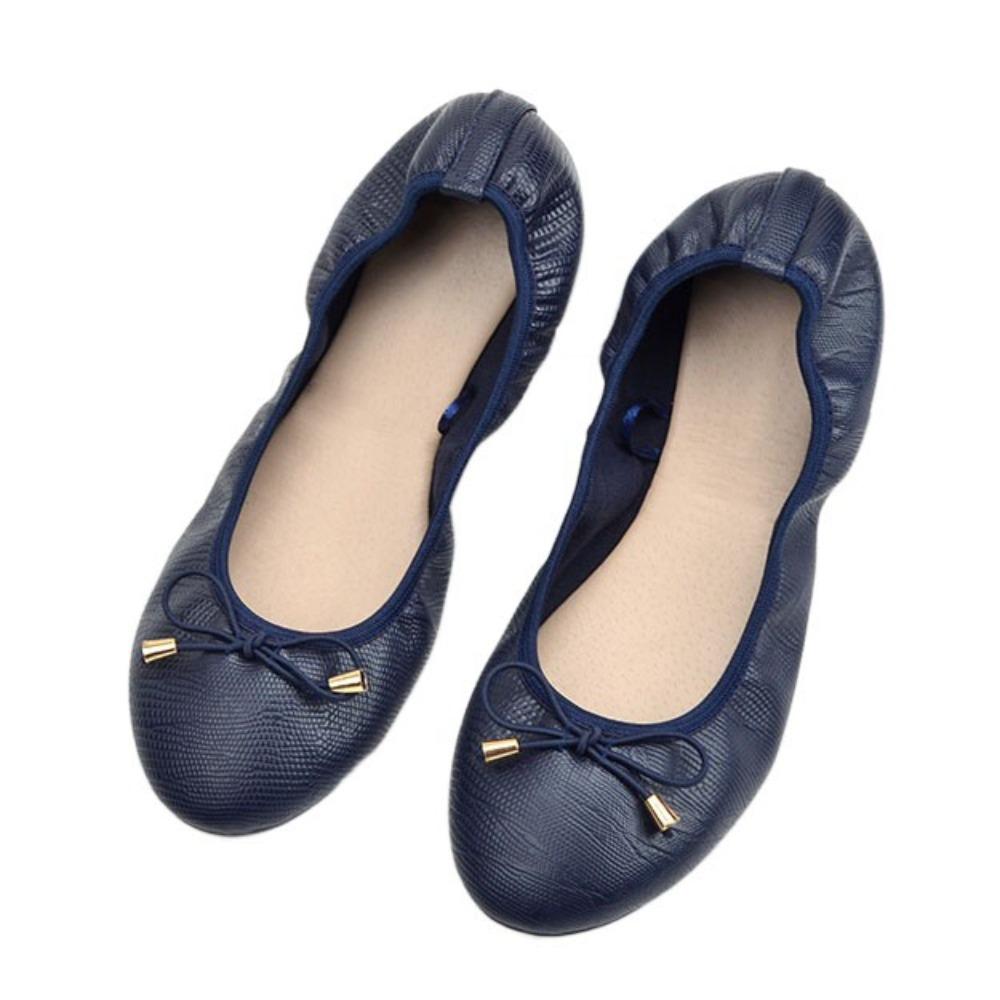 Thread PU Ballet Shoes Shallow Mouth Soft Sole Flat Shoes Chicken Rolls Dance Shoes  Gymnastics