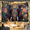 Boho Ethnic Elephant Tapestry Wall Hanging Large Art Decor Living Room Bohemian Mural Print 180x280cm