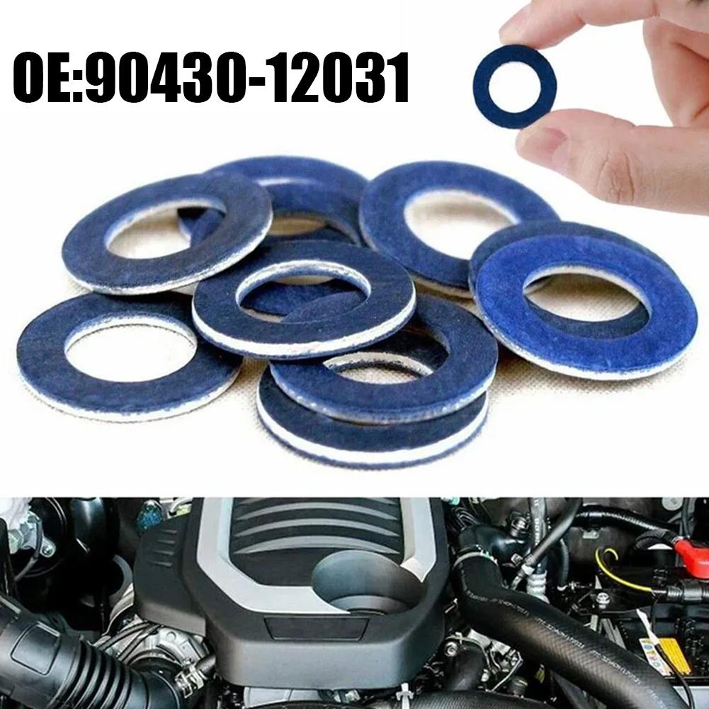 Car Oil Drain Plug Gasket For Toyota Camry Corolla Lexus Screw Washer 90430-12031 Oil Pan Bolt Washer Engine Sealing Replacement