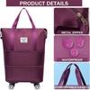 Çıkarılabilir Tekerlekli Seyahat Çantası Genişletilebilir Katlanabilir Çanta Bütçe Dostu Havayolu Dostu Magic Pack