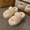 Autumn and winter cotton slippers women wear velvet warm feet treasure fairy home indoor warm couple muffin fluffy slippers