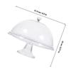 Covered Dessert Tray 1 Set Acrylic Cake Storage Supply For Household Users Dust-proof