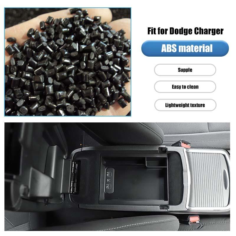 Car Armrest Box Storage Box Organizer Container For Dodge Charger 2011 Up For Chrysler 300C 2011 Up Interior Stowing Tidying Accessories
