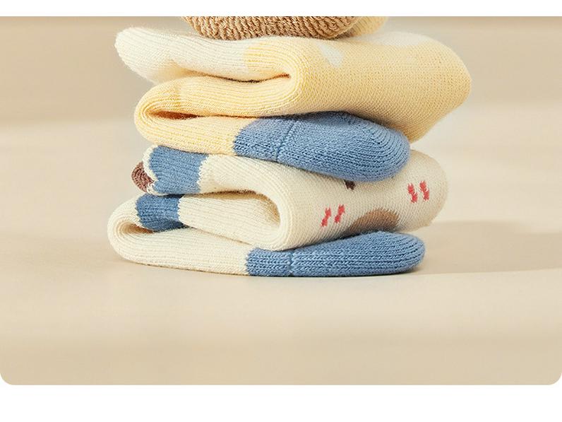 Nidoran Baby Terry Socks - Thick Cotton, Winter Mid-Calf, Seamless for Boys