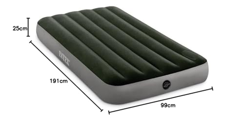 INTEX Downy Air Bed with Foot Pump, 99 X 191 X 25 Cm, 64761 [Official Japanese Product]