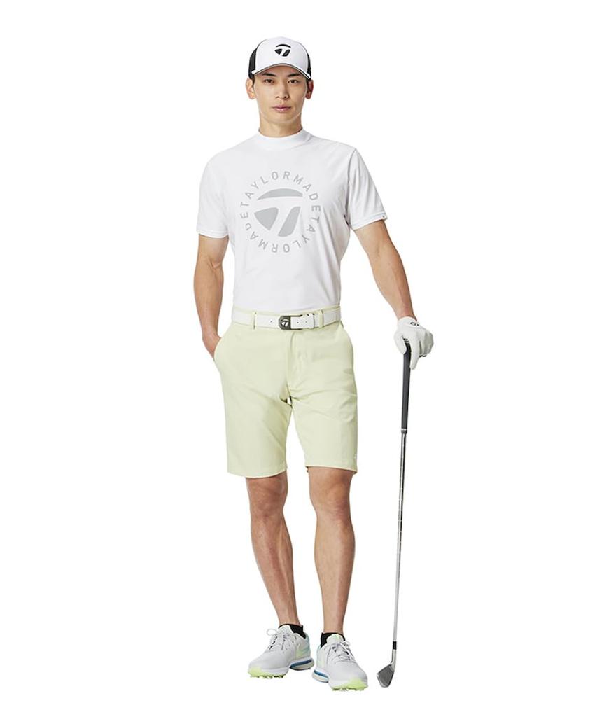 TaylorMade Circle Logo S/S Mock Black, White, Size L, Men's, 2025SS UN650