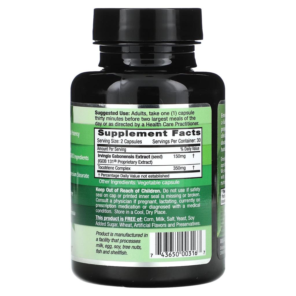 African Mango, Veggie Capsules 60